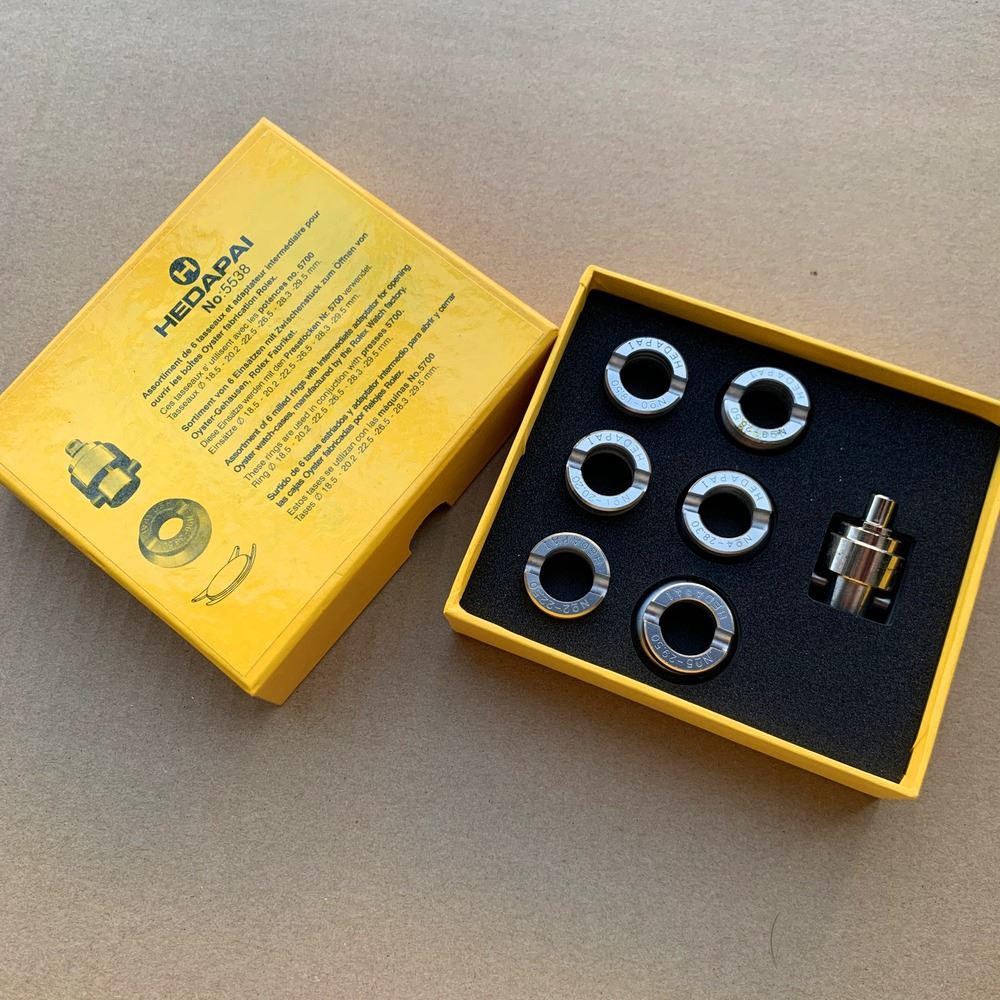 7pcs #5538 watch case opener dies set, 18.5-29.5mm, durable replacement parts for #5700 tool