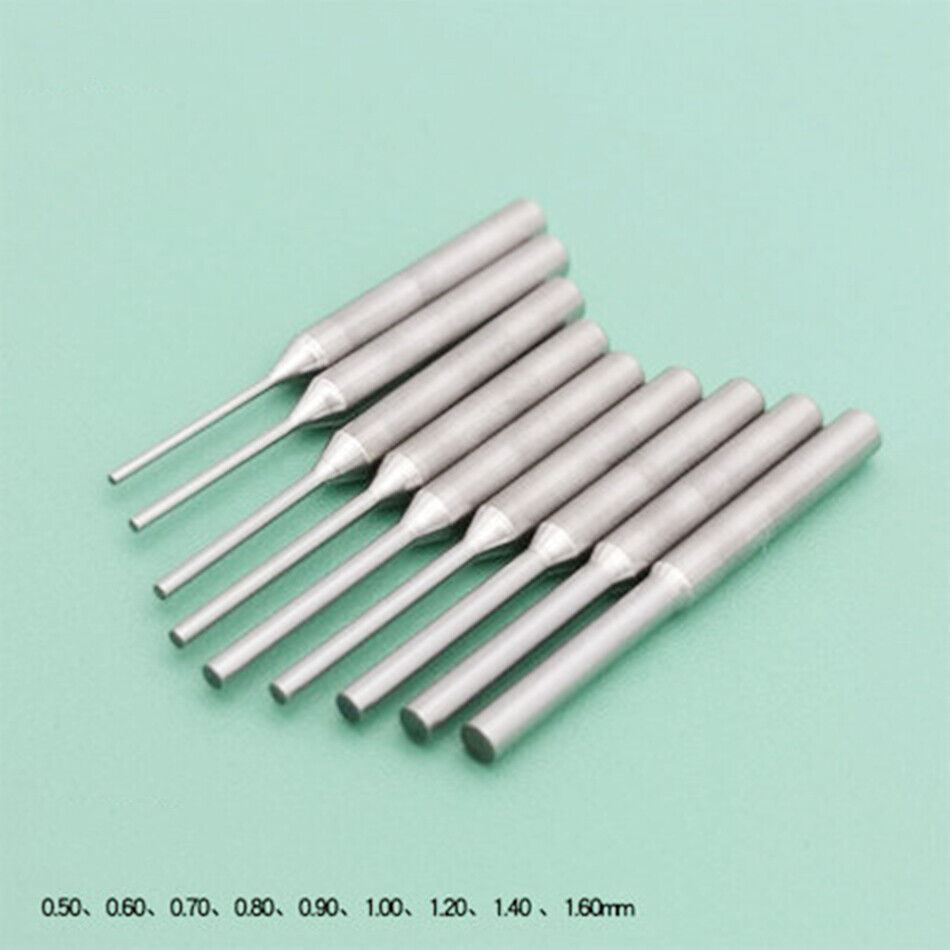 Multi-size punch needle tool for precise watch strap hole adjustments and cuts.
