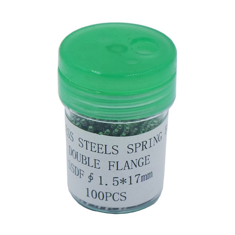 1. 100pcs stainless steel spring bar pins for secure watch band strap attachment, 8-25mm sizes.