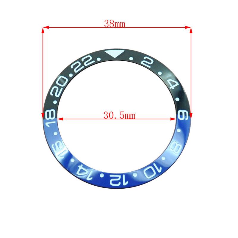 38mm Keramik Uhr Lünette Für GMT Herren Uhr Zubehör Uhr Reparatur Teil