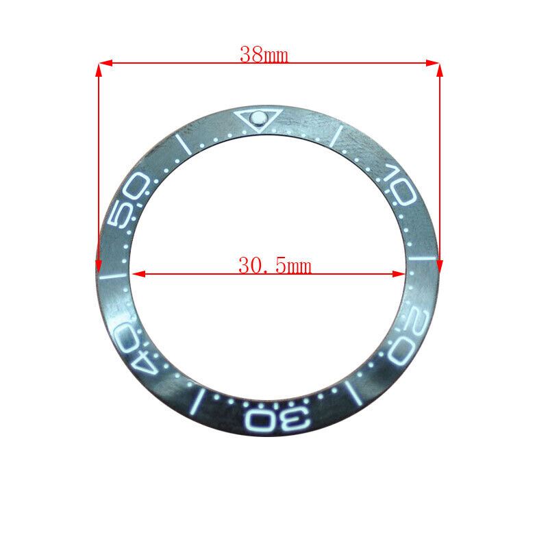 38mm Keramik Uhr Lünette Für GMT Herren Uhr Zubehör Uhr Reparatur Teil