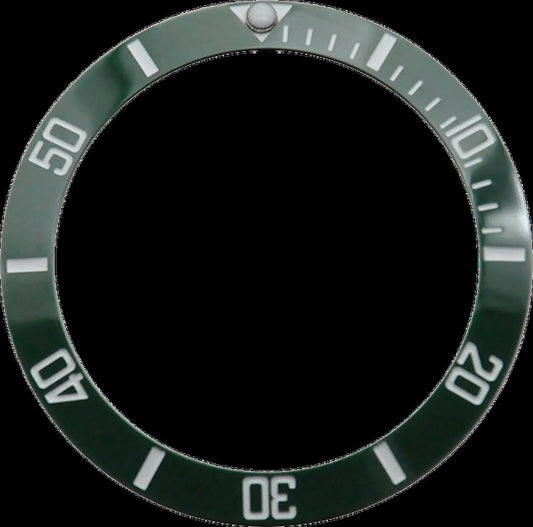 Ceramic bezel insert ring for 38mm GMT watch, fits 40mm casing, durable and stylish accessory.