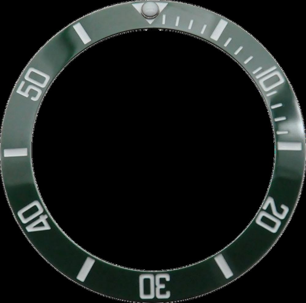 Ceramic bezel insert ring for 38mm GMT watch, fits 40mm case, durable and stylish accessory.