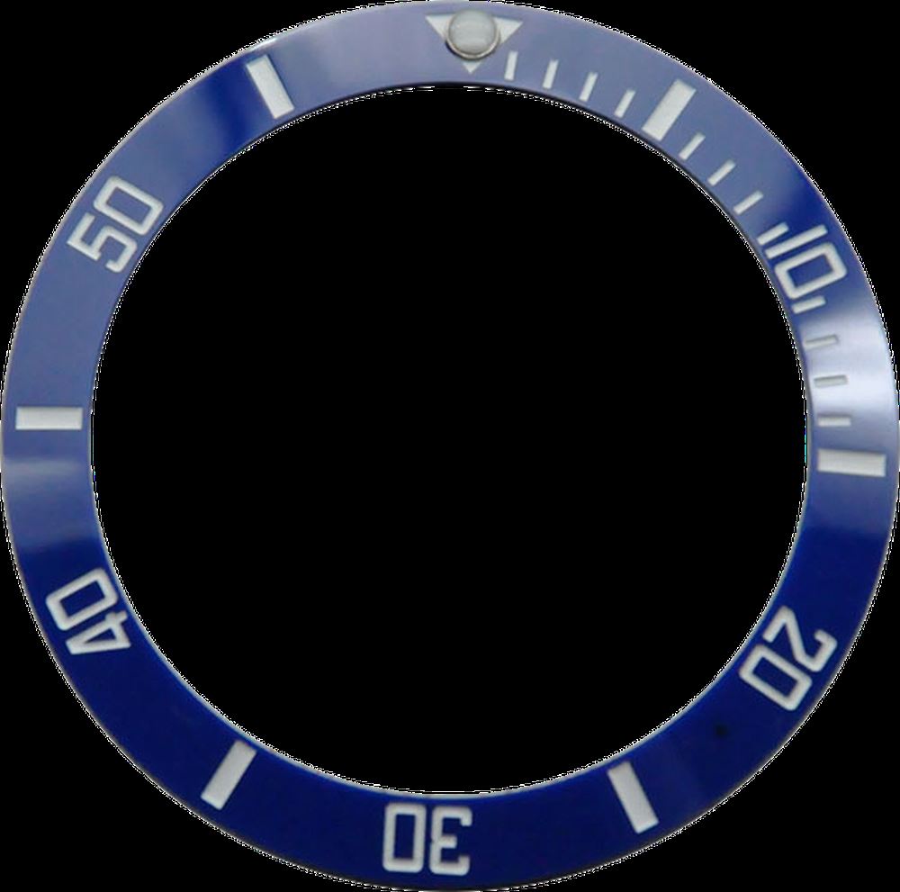 Ceramic bezel insert ring for 38mm GMT watch, fits 40mm case, durable stylish accessory.