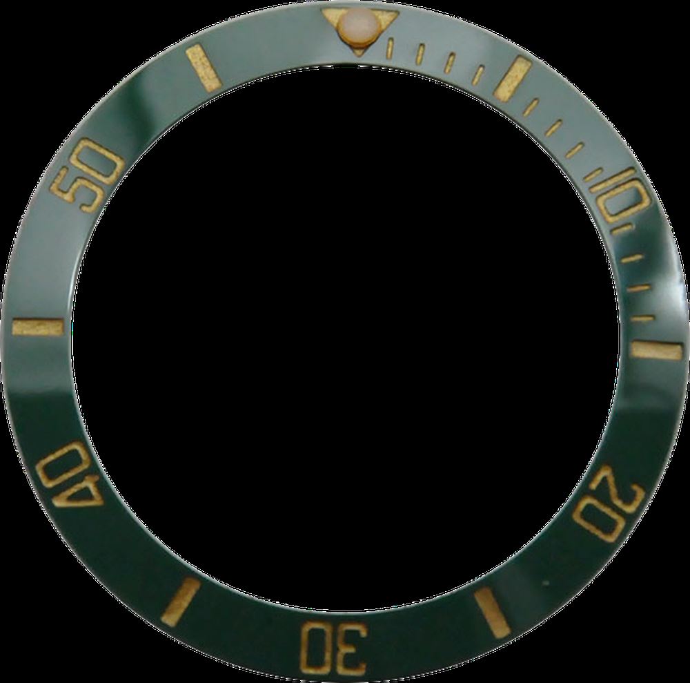 Ceramic bezel insert ring for 38mm GMT watch, durable and stylish fit for 40mm casing.