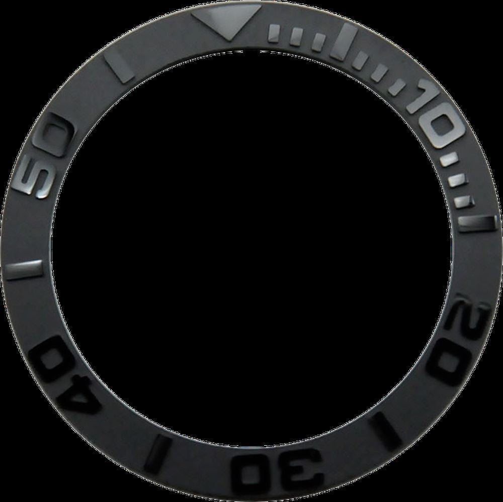 Ceramic bezel insert ring for 38mm GMT watch, fits 40mm casing, durable and stylish accessory.