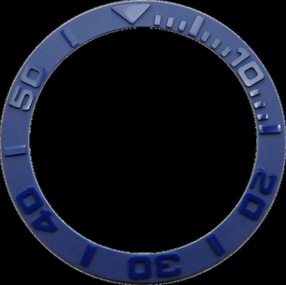 Ceramic bezel insert ring for 38mm GMT watch, fits 40mm casing, durable and stylish accessory.