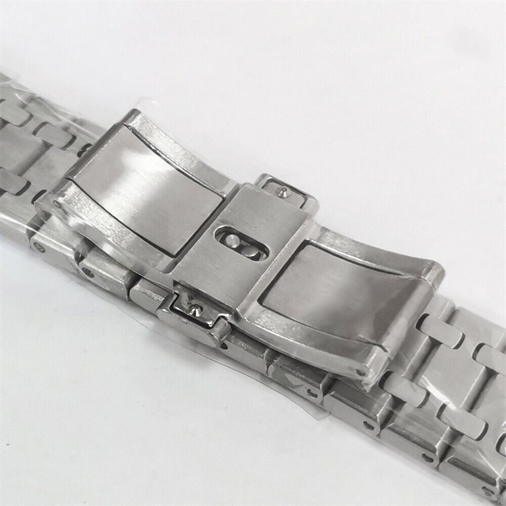 Stainless steel watch strap with sapphire glass case for NH70, durable and stylish accessory.