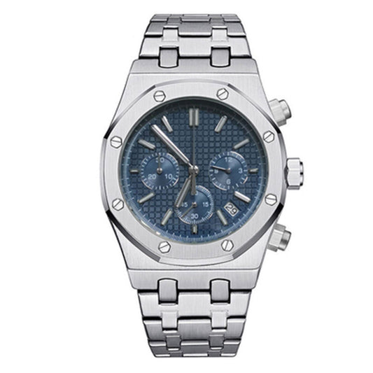 41MM stainless steel watch case and strap with VK63 movement and sapphire glass