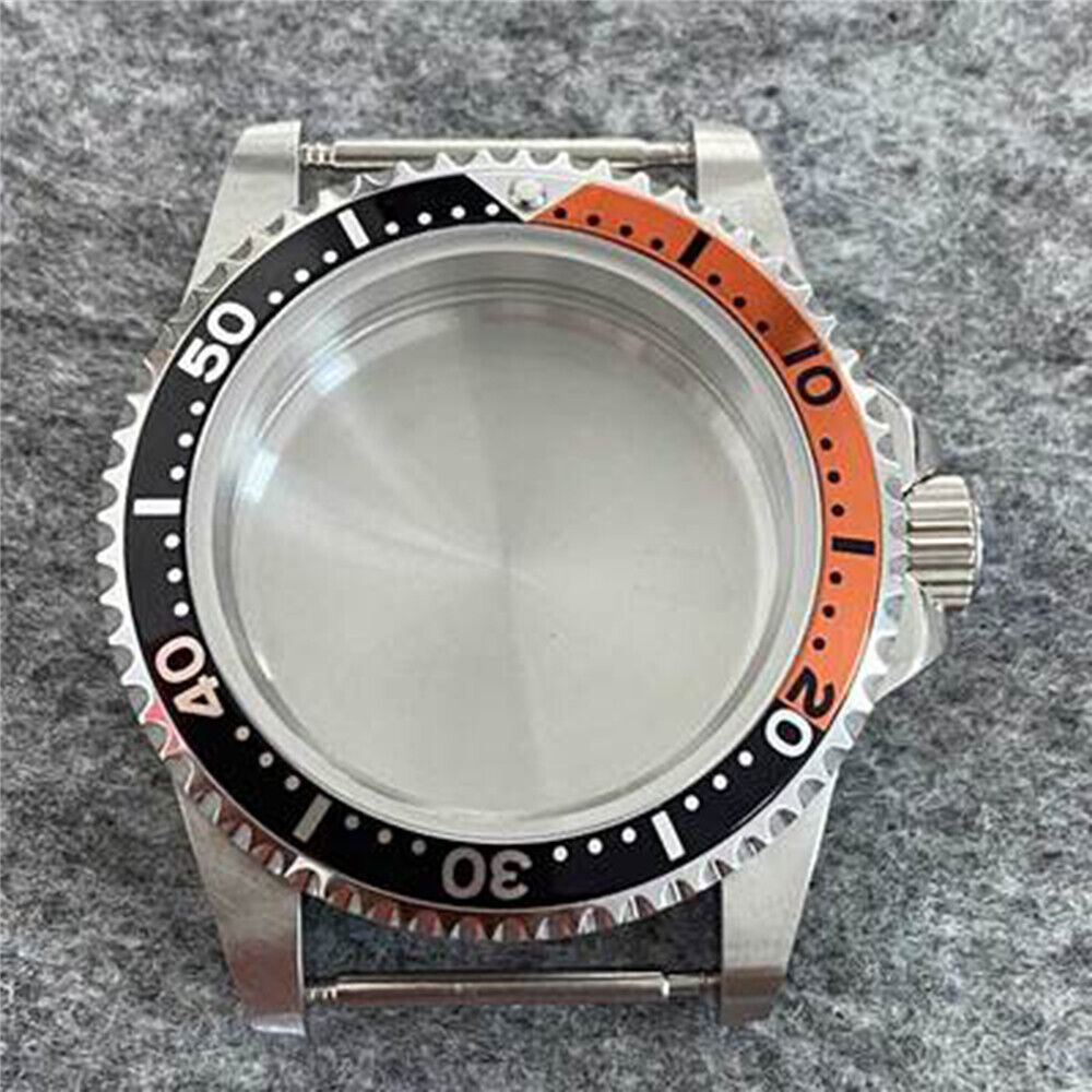 Waterproof watch case 39.5mm with stainless steel, sapphire glass for NH35/36 movements.