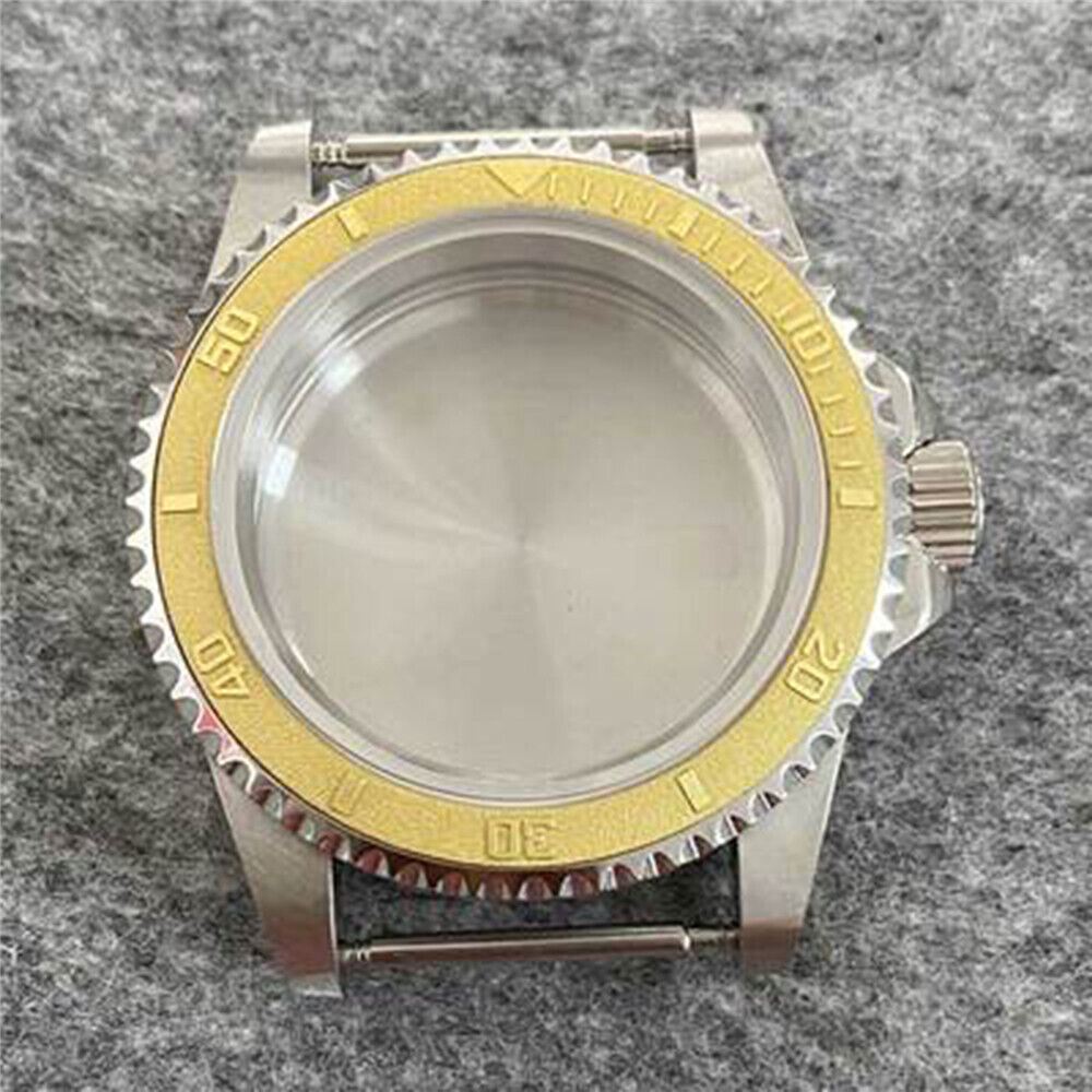 Waterproof watch case 39.5mm with stainless steel, sapphire glass for NH35/36 movements.