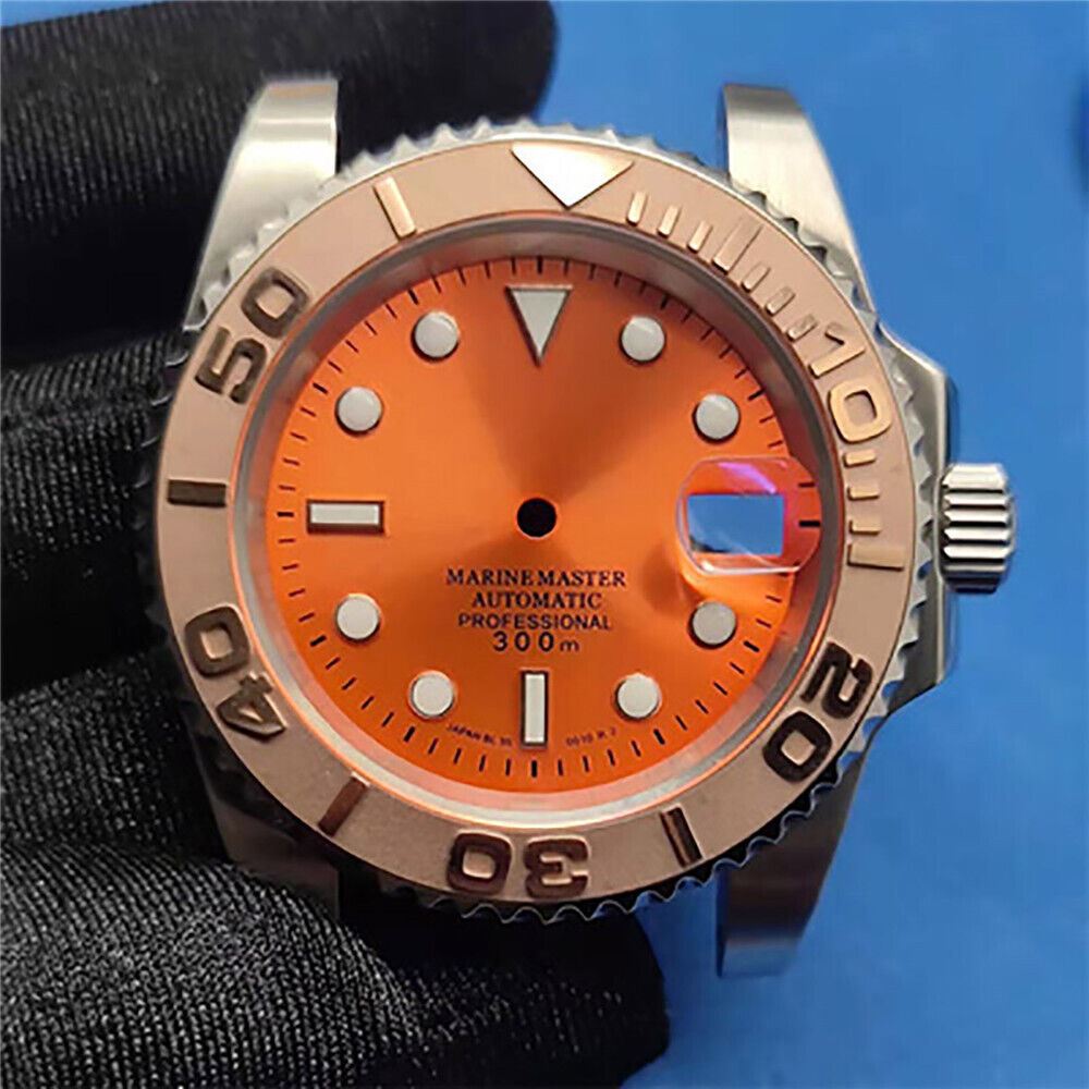 41MM waterproof diving watch case, dial, and bezel compatible with NH35/NH36 movement.
