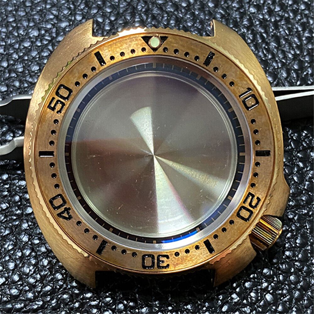 NH36A watch case in tin bronze, durable and stylish protector for NH35A watch upgrades.