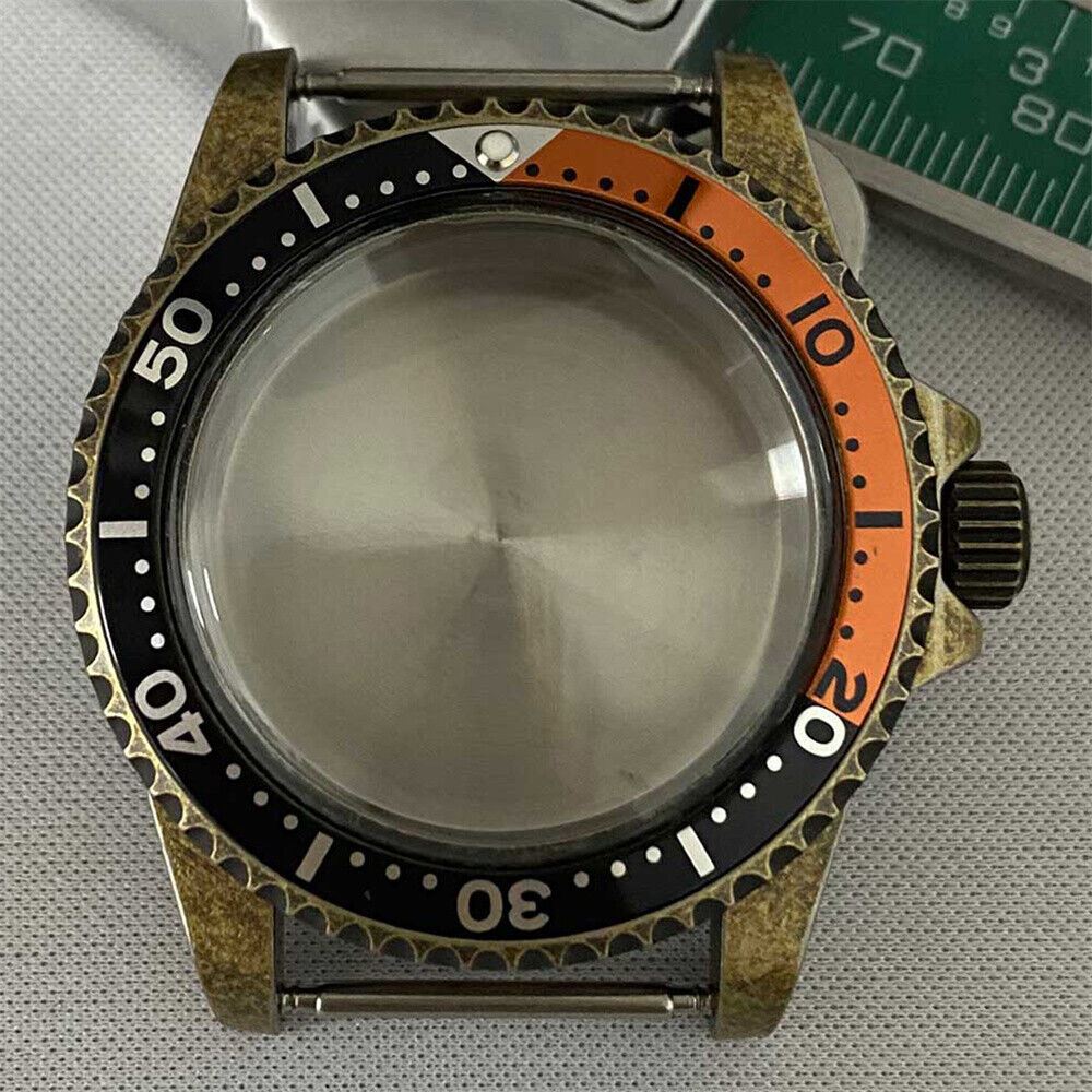 Stainless steel 39.5mm watch case for NH35/NH36 movement, durable design enhancing watch accessories.