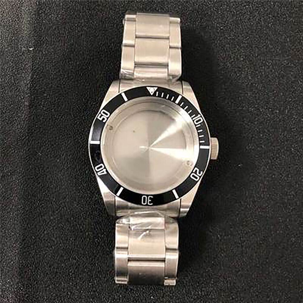 10 Type Watch Case+Aluminum Ring+Strap 41mm Sapphire/Mineral Glass for NH35/NH36