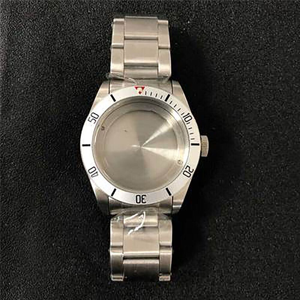 10 Type Watch Case+Aluminum Ring+Strap 41mm Sapphire/Mineral Glass for NH35/NH36