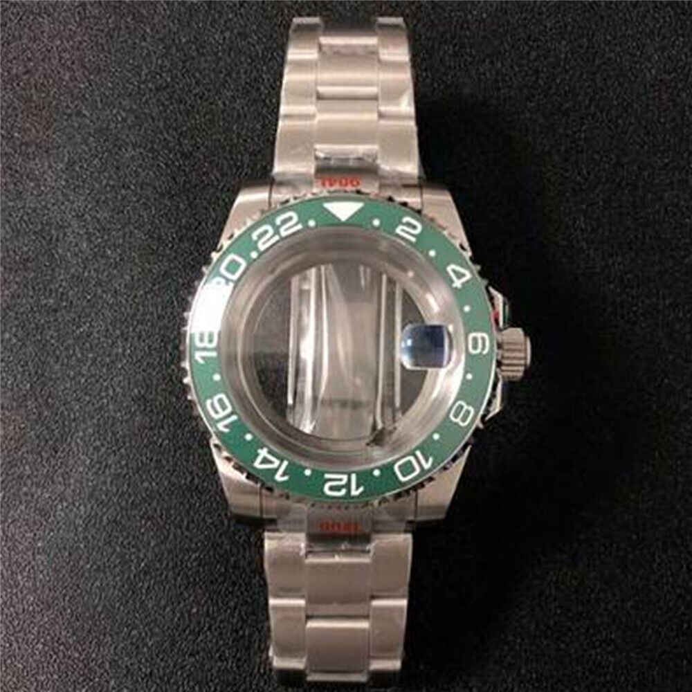 Transparent 40MM sapphire glass watch case and strap for NH35/NH36 in 22 colors. Stylish protection for your watch.
