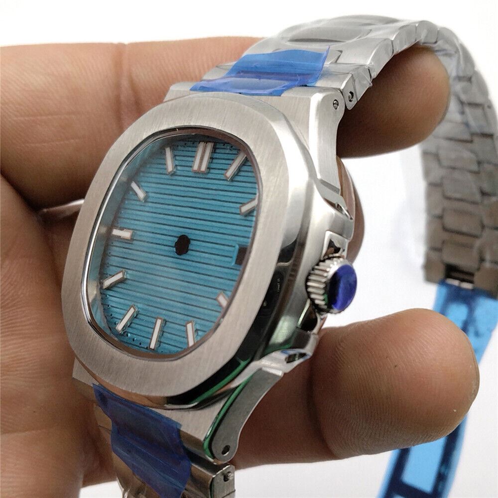 40mm waterproof watch case with sapphire glass, compatible with NH35A/NH36 movements.