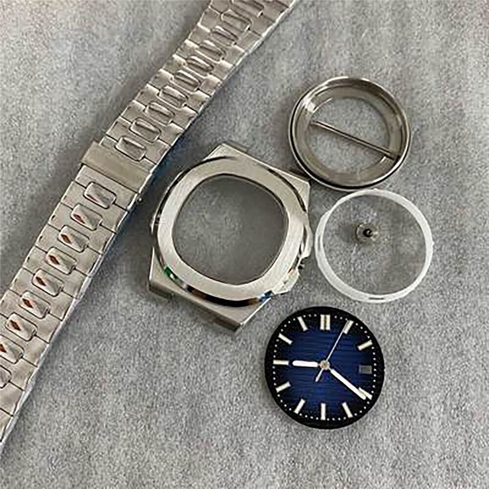 41mm sapphire watch case with strap, dial, and hands for NH35/36/4R automatic