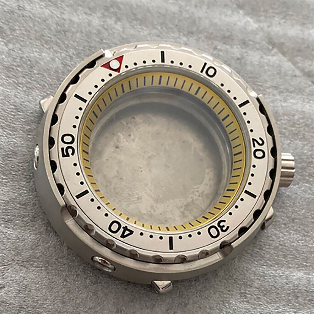 10 Colors 45MM Watch Case Mineral Glass Case Flat Ceramic Ring for NH35/NH36