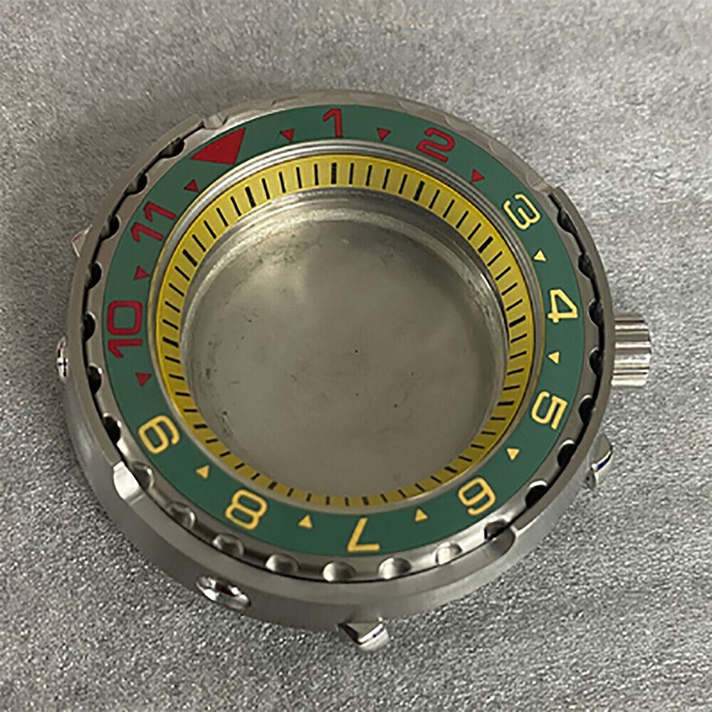 10 Colors 45MM Watch Case Mineral Glass Case Flat Ceramic Ring for NH35/NH36