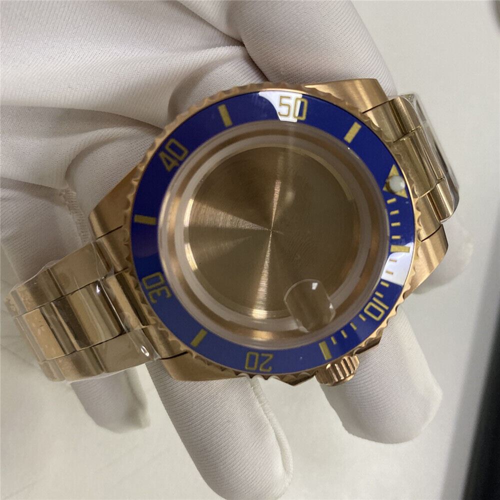 41MM watch case with 20MM strap for Miyota 8215 movement, durable design.
