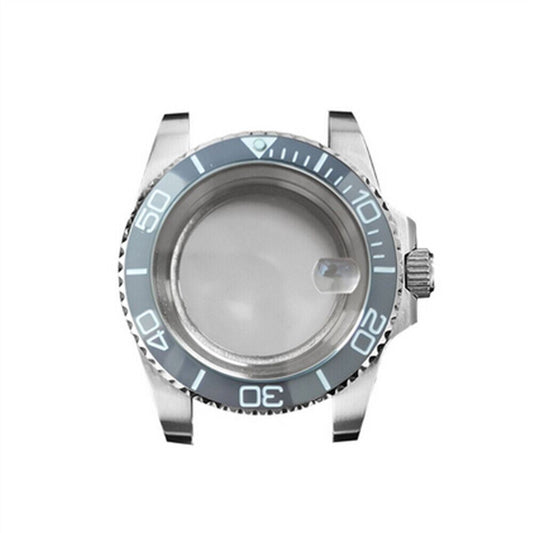 40MM Sapphire magnifying glass watch case, fits NH35/NH36, durable accessory for precise timepiece maintenance.