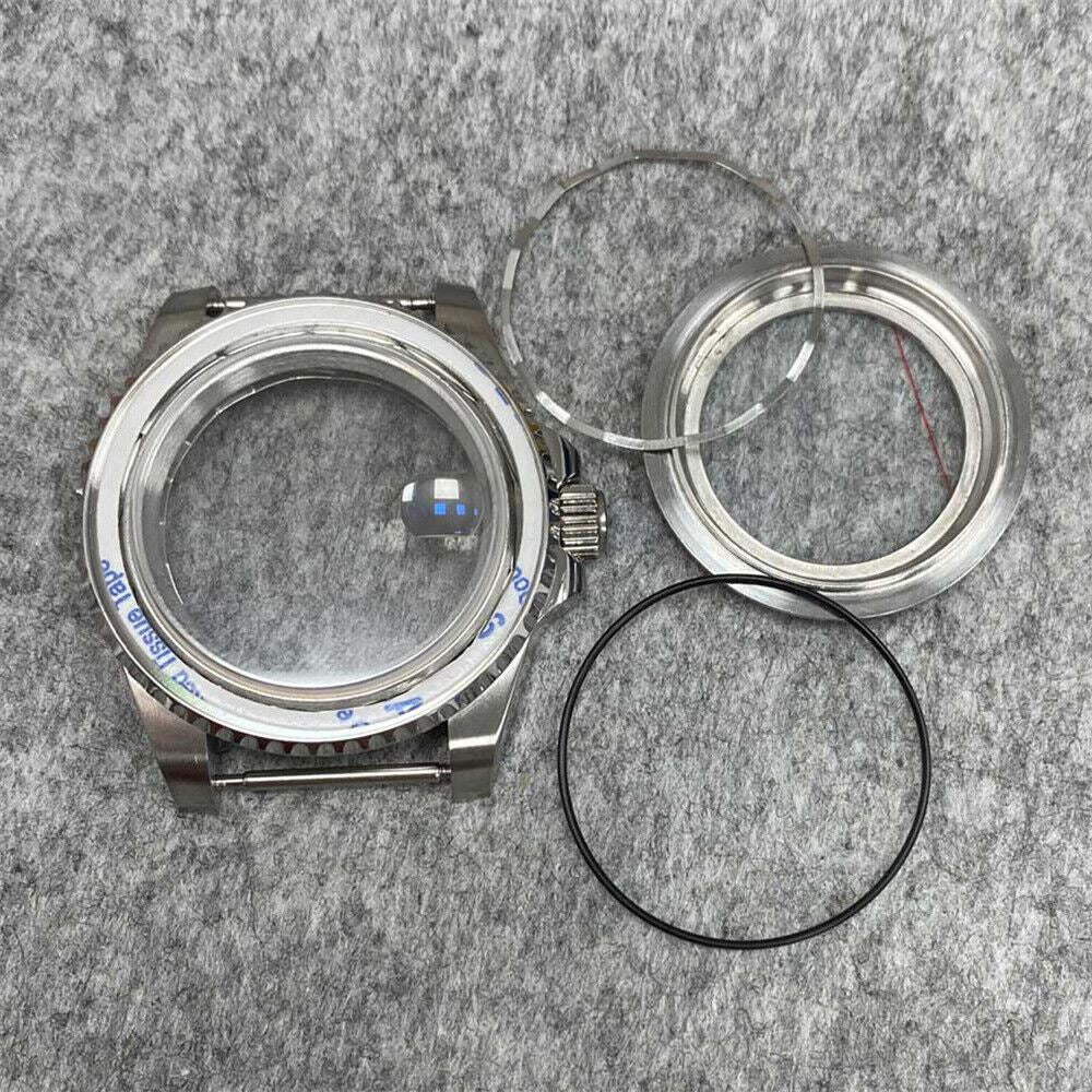 40MM Sapphire magnifying glass watch case for NH35/NH36, scratch-resistant and durable accessory.