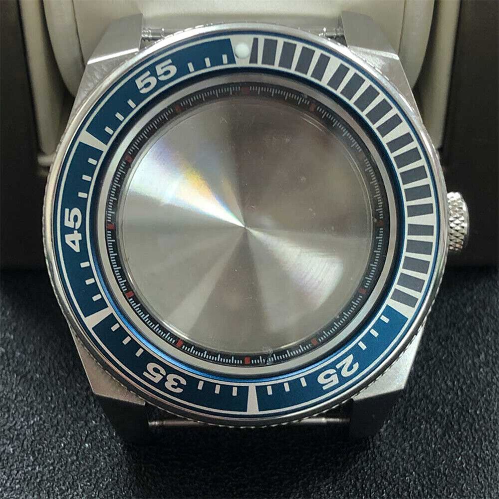 316L Stainless Steel Watch Case with 43MM Aluminum Ring for NH36, NH35 ? Durable and Waterproof, Ideal for Watch Repairs.
