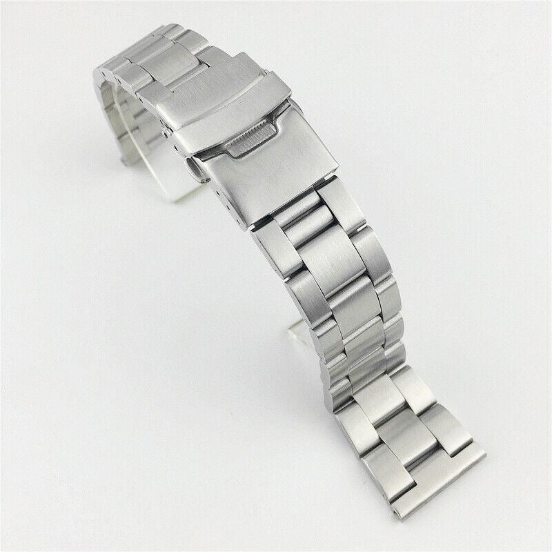 Diving Silk watch band, double lock buckle, fits 18-26mm, durable and stylish accessory.