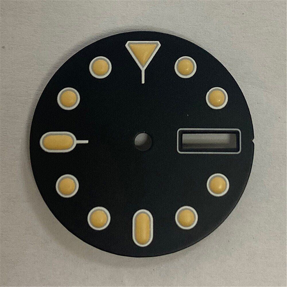 28.5mm Green Luminous Watch Dial for NH35A/NH36/4R36 Watch Movement Orange Dial