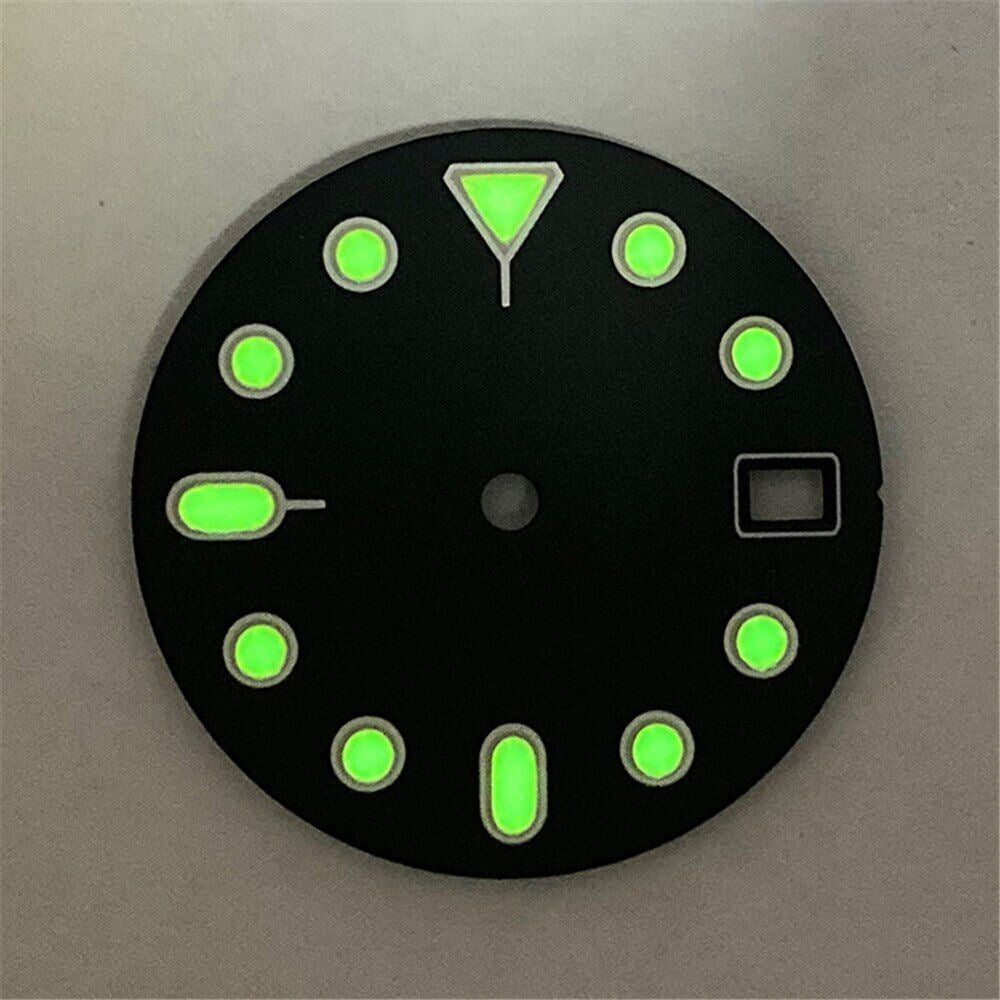 28.5mm Green Luminous Watch Dial for NH35A/NH36/4R36 Watch Movement Orange Dial