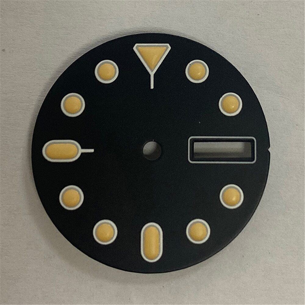 28.5mm Green Luminous Watch Dial for NH35A/NH36/4R36 Watch Movement Orange Dial