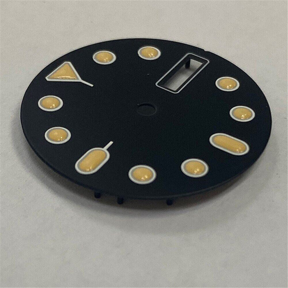 28.5mm Green Luminous Watch Dial for NH35A/NH36/4R36 Watch Movement Orange Dial