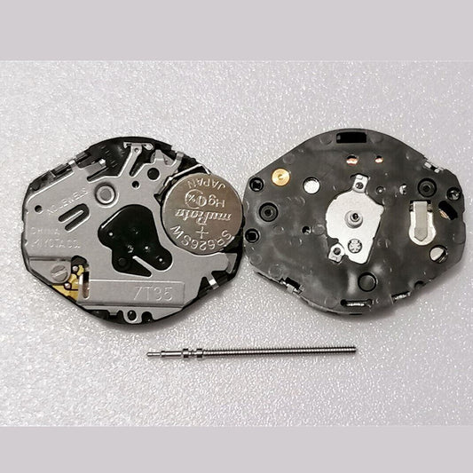Miyota 7T35 quartz watch movement with 3 hands, precision Japan-made mechanism for accessories.