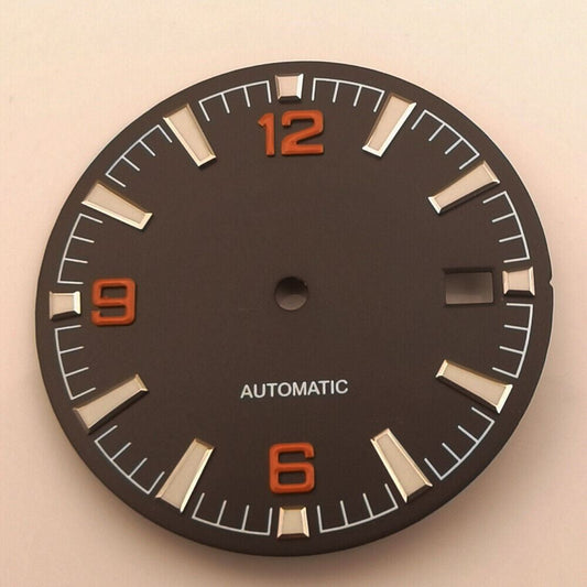 New Hippocampus 600 31mm green luminous watch dial, compatible with NH35 movement, ideal for diving watches.