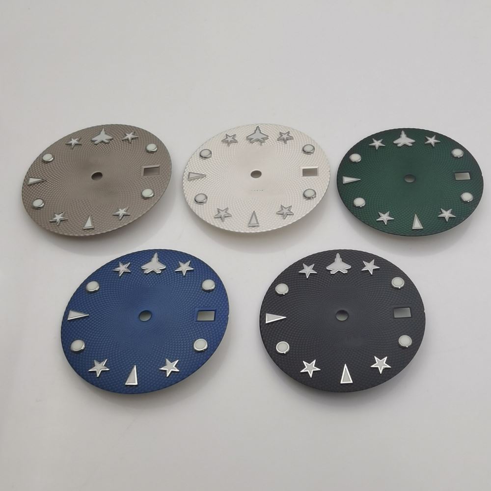 New 29mm Watch Dial Green Luminous Suitable for NH35 NH36 Movement Men Style