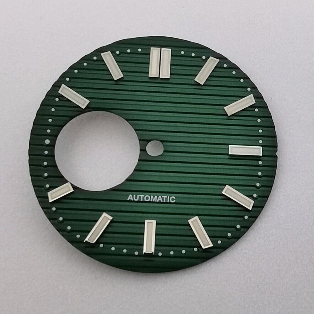 Cadran de montre neuf de 29,7 mm, vert lumineux, compatible avec le mouvement NH38 #JC06