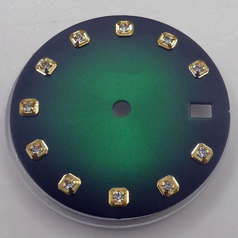 29 mm Zifferblatt ohne Leuchtmasse, geeignet für NH35 NH36 Uhrwerk, Imitation Diamond Nail