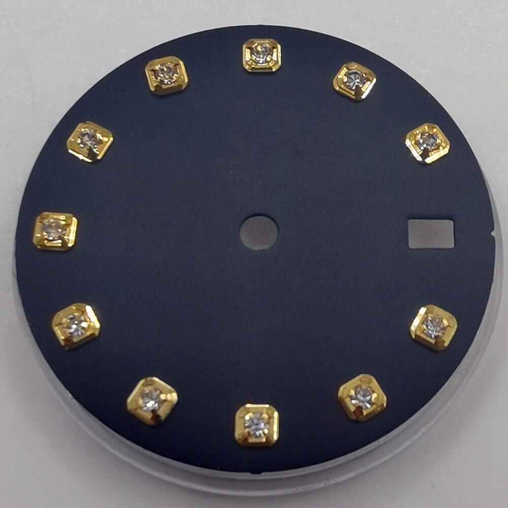 29 mm Zifferblatt ohne Leuchtmasse, geeignet für NH35 NH36 Uhrwerk, Imitation Diamond Nail
