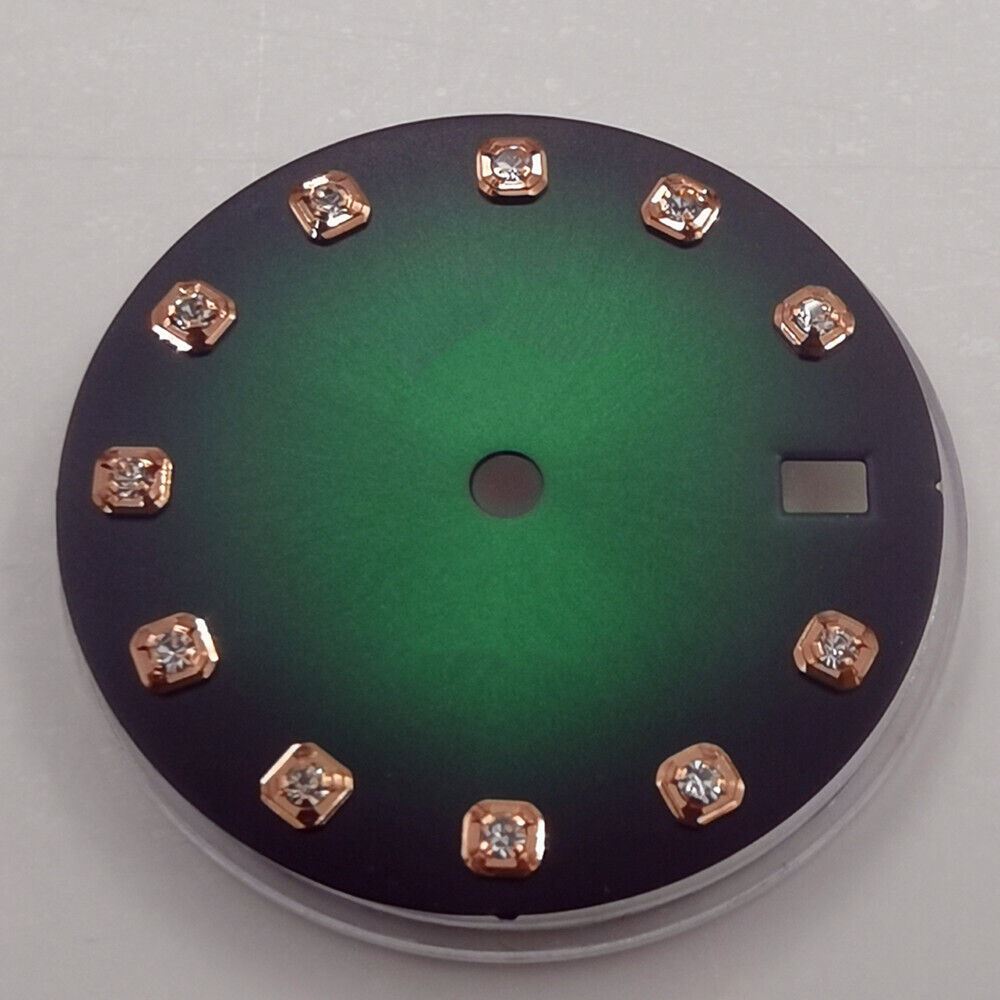 29 mm Zifferblatt ohne Leuchtmasse, geeignet für NH35 NH36 Uhrwerk, Imitation Diamond Nail
