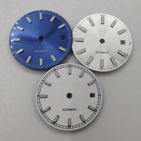 29.2mm green luminous watch dial, compatible with ETA2824, 2836, Miyota 8215 movements.