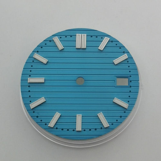 29.7mm green luminous watch dial for NH35 NH36 movement, enhancing visibility and style #B-6