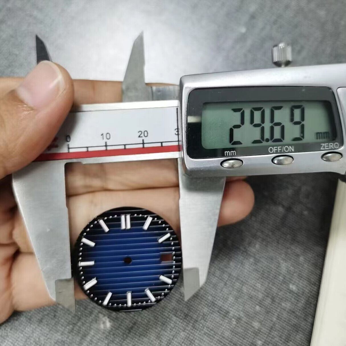 29.7mm green luminous dial for NH35 NH36 watches, boosting visibility and stylish design by B-6.