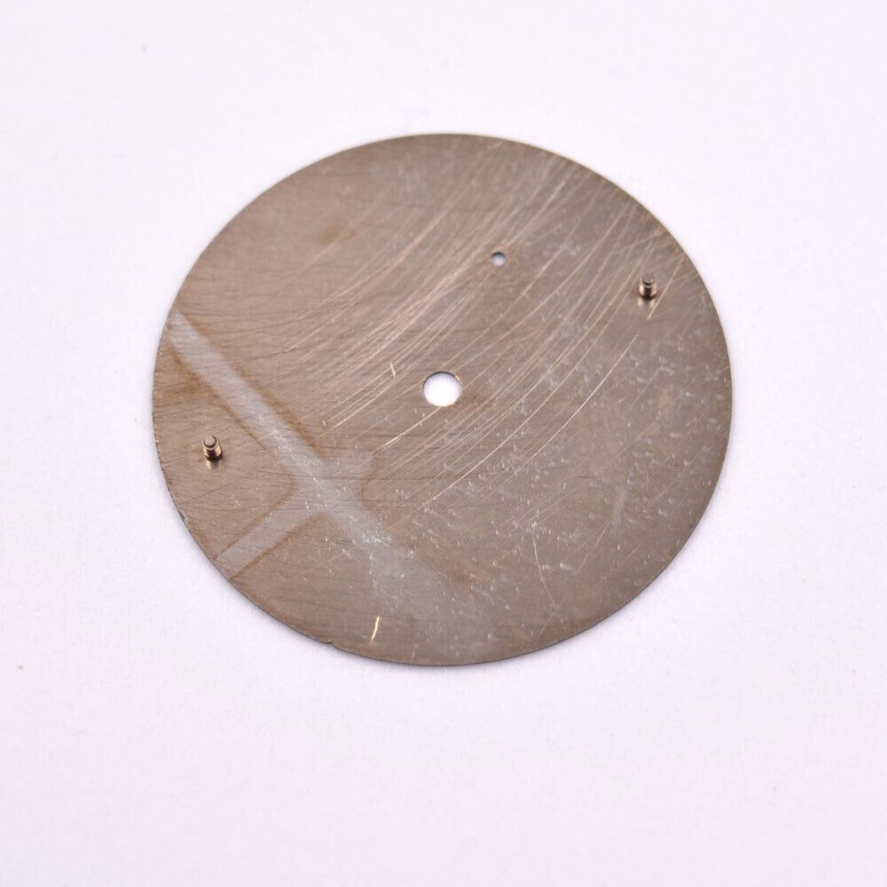 38.50mm green luminous watch dial, designed for ETA 6497 ST3600 movement with clear time markers.