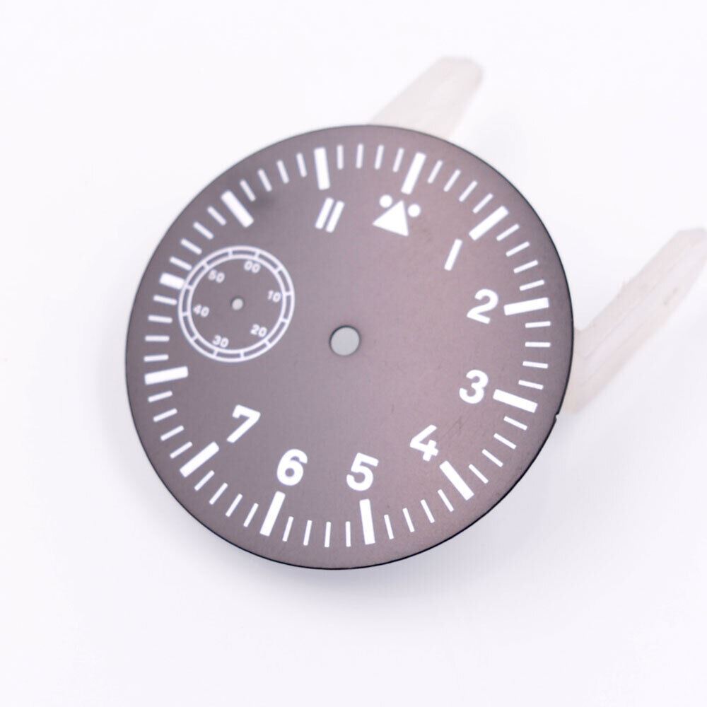 38.90mm Green Luminous Black Watch Dial Fit for ETA 6497 ST3600 Movement