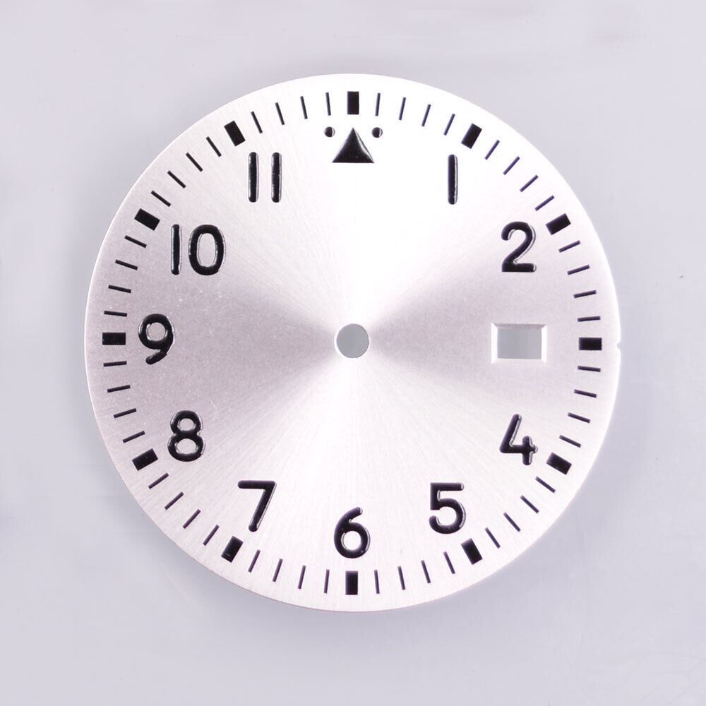 Cadran de montre lumineux vert de 33,80 mm, compatible avec les mouvements NH35/35A et NH36/36A