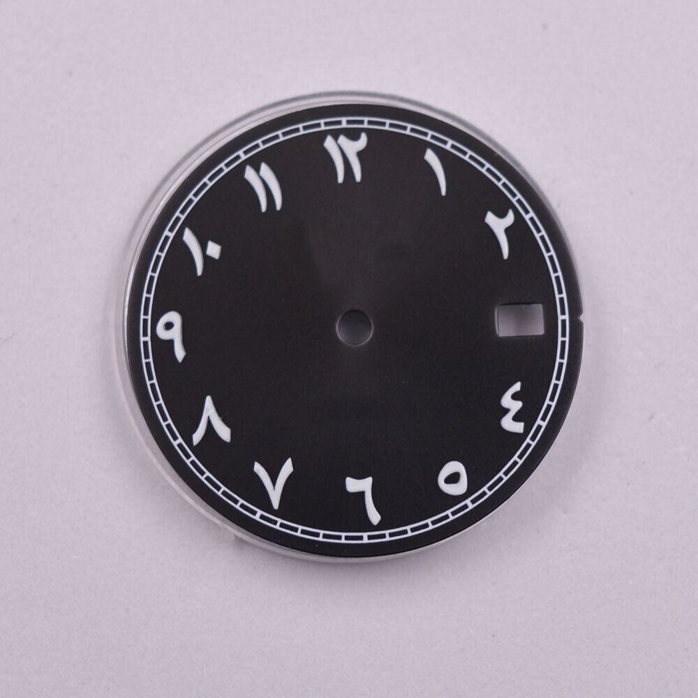 Cadran de montre à chiffres arabes de 28,50 mm, compatible avec le mouvement NH35 NH35A AB-4