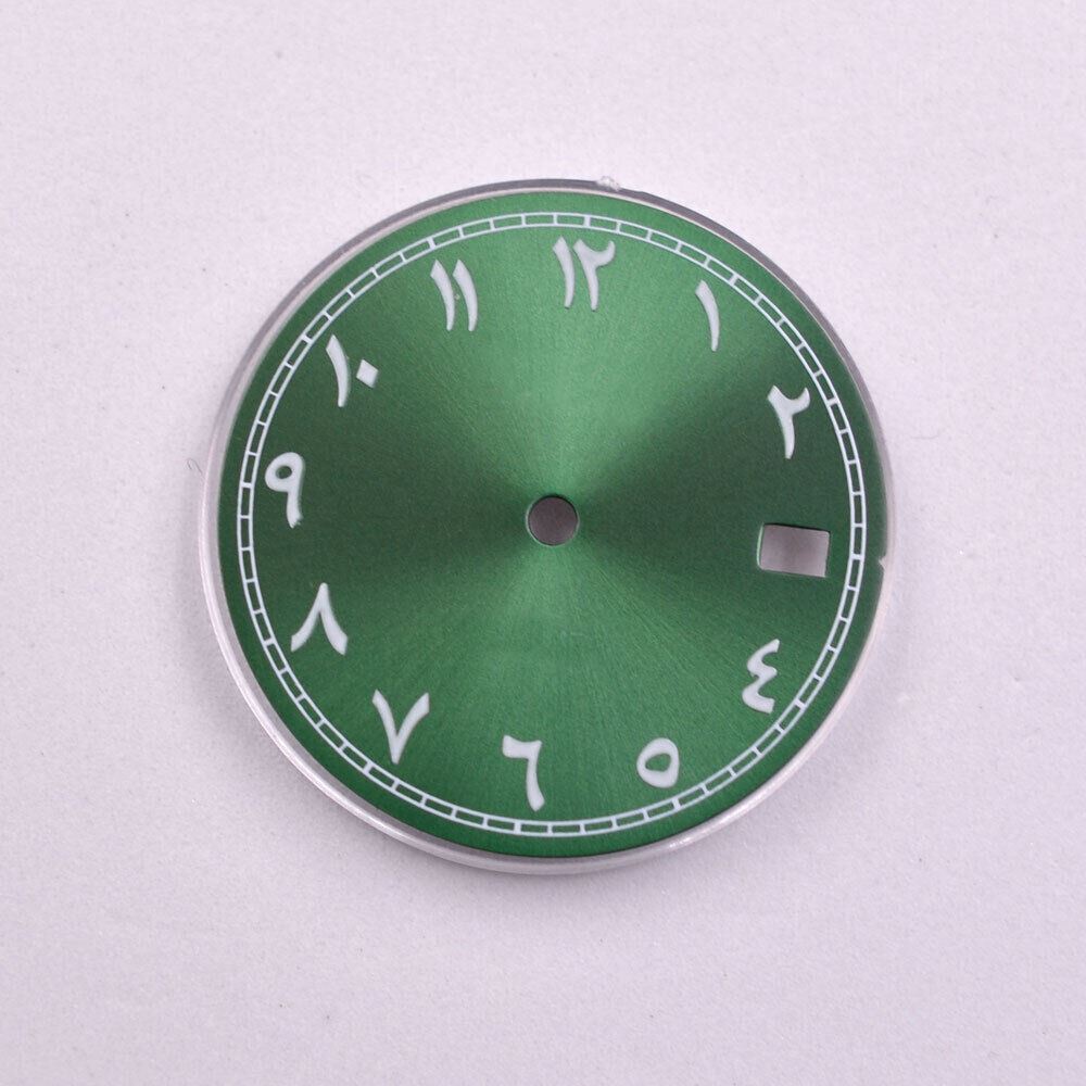 Cadran de montre à chiffres arabes de 28,50 mm, compatible avec le mouvement NH35 NH35A AB-4
