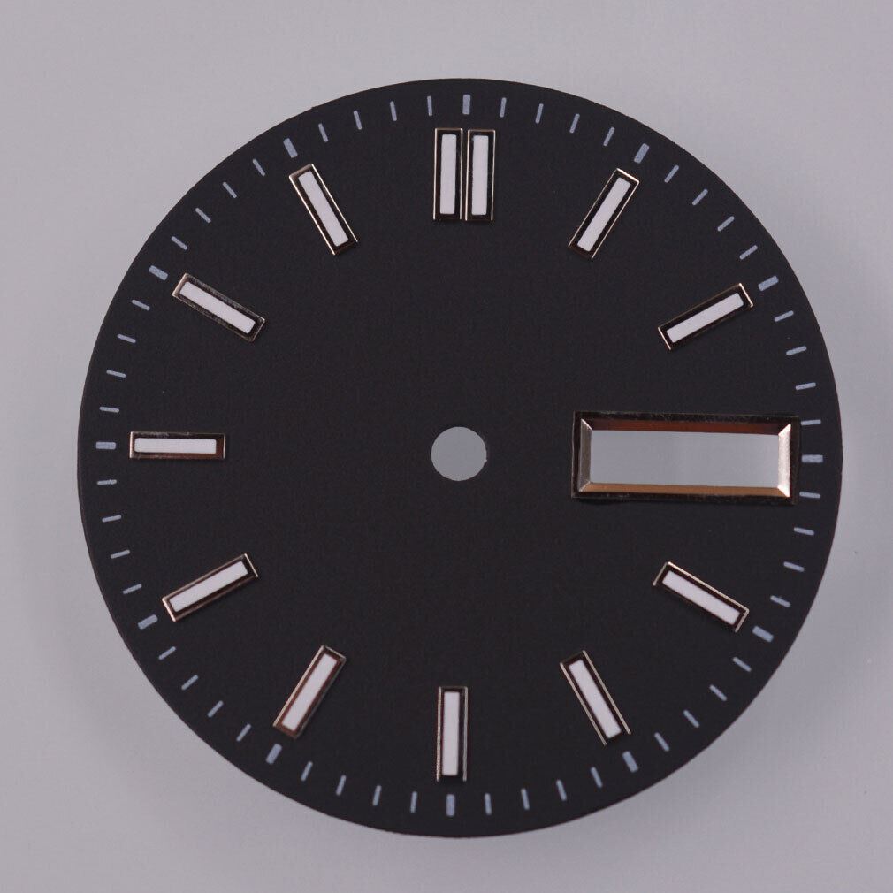 29mm Green Luminous Watch Dial Fit for NH36 NH36A Movement Black/Blue/White